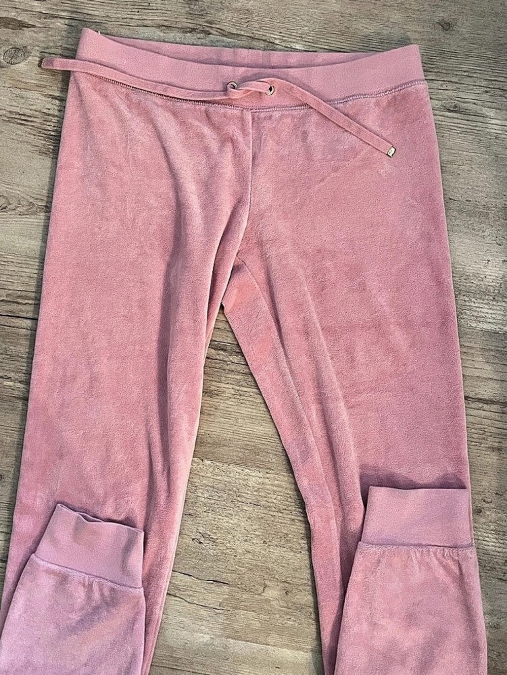 Vintage Juicy Couture 2000s y2k Del Ray Velour Track Pants Pink XS